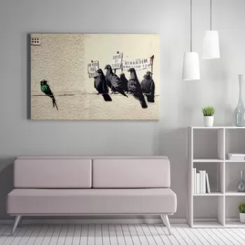 Tablou decorativ, WY47 (70 x 100), 50% bumbac / 50% poliester, Canvas imprimat, Multicolor imagine
