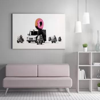 Tablou decorativ, WY58 (70 x 100), 50% bumbac / 50% poliester, Canvas imprimat, Multicolor imagine