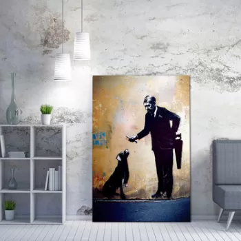 Tablou decorativ, WY59 (70 x 100), 50% bumbac / 50% poliester, Canvas imprimat, Multicolor imagine