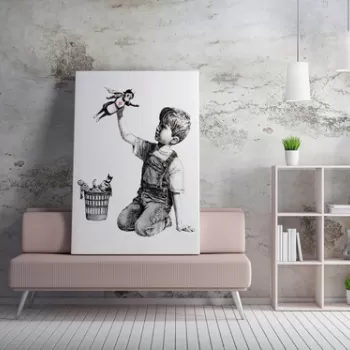 Tablou decorativ, WY62 (70 x 100), 50% bumbac / 50% poliester, Canvas imprimat, Multicolor imagine