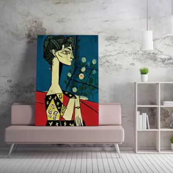 Tablou decorativ, WY75 (50 x 70), 50% bumbac/50% poliester, Lemn, Multicolor imagine