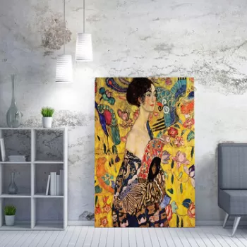 Tablou decorativ, WY88 (50 x 70), 50% bumbac/50% poliester, Lemn, Multicolor imagine