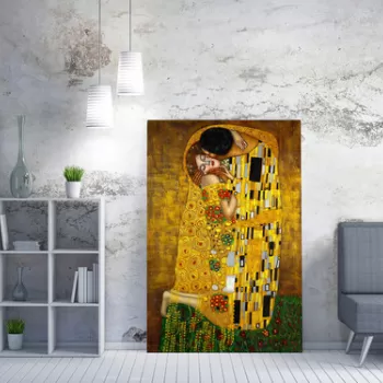 Tablou decorativ, WY94 (50 x 70), 50% bumbac/50% poliester, Lemn, Multicolor imagine