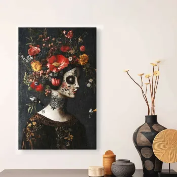 Tablou decorativ, YNS-1002-45 x 70, Lemn, Multicolor imagine