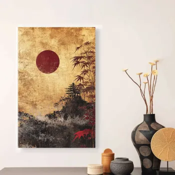 Tablou decorativ, YNS-1006-80 x 120, Lemn, Multicolor imagine