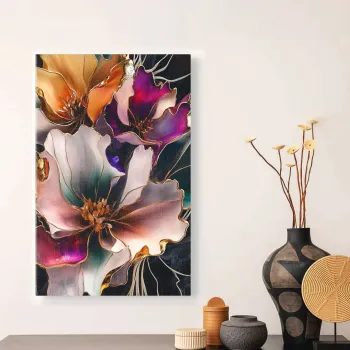 Tablou decorativ, YNS-1012-80 x 120, Lemn, Multicolor imagine