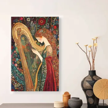 Tablou decorativ, YNS-1044-45 x 70, Lemn, Multicolor imagine
