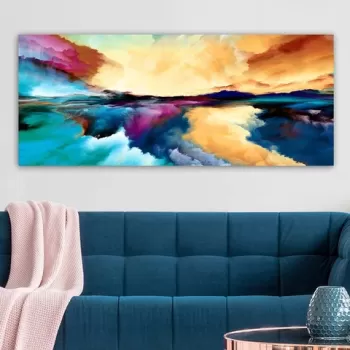 Tablou decorativ, YTY1027048810_50120, Canvas , Lemn, Multicolor imagine