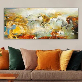 Tablou decorativ, YTY1031399096841_50120, Cadru: 100% LEMN (grosime: 3 cm), Multicolor imagine