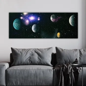 Tablou decorativ, YTY1031543241123_3080, PANZA, 30 x 80 cm, Multicolor imagine