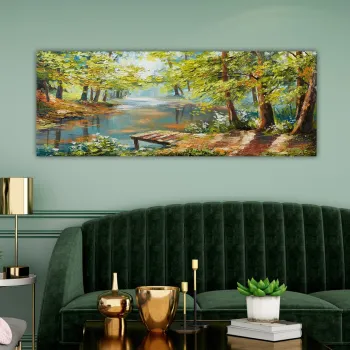 Tablou decorativ, YTY1193655400_3080, 30 x 80 cm, Multicolor imagine