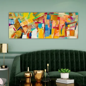 Tablou decorativ, YTY129236510_3080, PANZA, 30 x 80 cm, Multicolor imagine