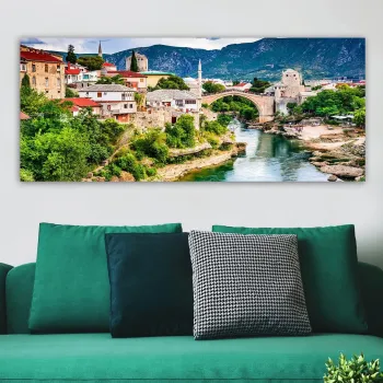 Tablou decorativ, YTY480282238_50120, PANZA, Lemn (Grosime: 3 cm, Multicolor imagine