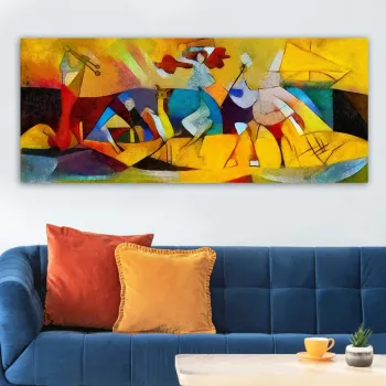 Tablou decorativ, YTY588081758_50120, Cadru: 100% LEMN (grosime: 3 cm), Multicolor imagine