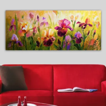 Tablou decorativ, YTYCCK1685_50120, Cadru: 100% LEMN (grosime: 3 cm), Multicolor imagine