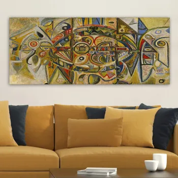 Tablou decorativ, YTYMDRN145_50120, Cadru: 100% LEMN (grosime: 3 cm), Multicolor imagine