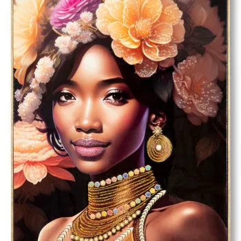 Tablou decorativ Zena -A, Mauro Ferretti, 72x102 cm, canvas pictat/lemn de brad, multicolor imagine