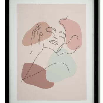 Tablou, Mauro Ferretti, Face - A, 35 x 2 x 47 cm, mdf/sticla, multicolor imagine