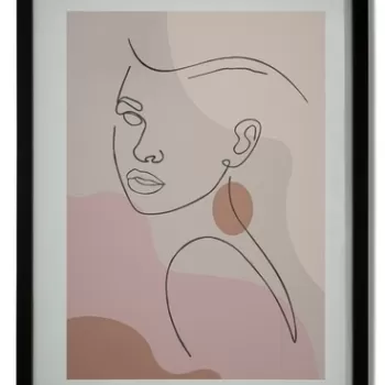 Tablou, Mauro Ferretti, Face - C, 35 x 2 x 47 cm, mdf/sticla, multicolor imagine