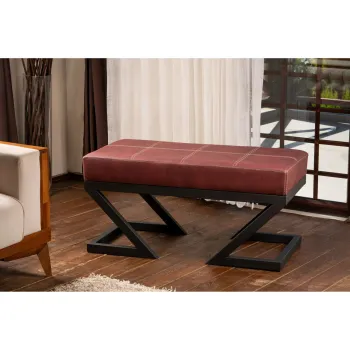 Taburet, Atelier del Sofa, 591GRC1108, Rosu claret imagine