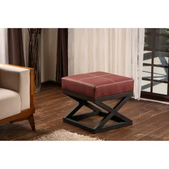 Taburet, Atelier del Sofa, 591GRC1129, Rosu claret imagine