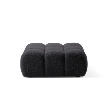 Taburet, Bellis-213, Micadoni Home, 94x94x43 cm, tesatura boucle, grafit imagine