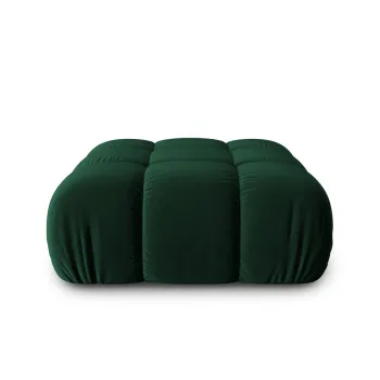 Taburet, Bellis-51, Micadoni Home, 94x94x43 cm, catifea, verde bottle imagine