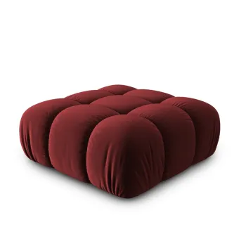 Taburet, Bellis, Micadoni Home, BL, 94x94x39 cm, catifea, rosu inchis imagine