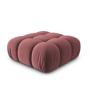 Taburet, Bellis, Micadoni Home, BL, 94x94x39 cm, catifea, roz imagine