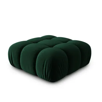 Taburet, Bellis, Micadoni Home, BL, 94x94x39 cm, catifea, verde bottle imagine