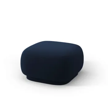 Taburet, Camden, Cosmopolitan Design, 65x65x39 cm, catifea, albastru royal imagine