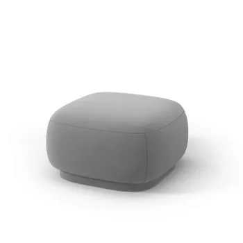 Taburet, Camden, Cosmopolitan Design, 65x65x39 cm, catifea, gri deschis imagine