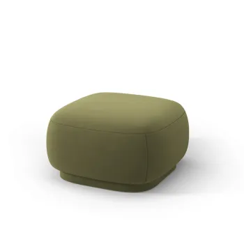 Taburet, Camden, Cosmopolitan Design, 65x65x39 cm, catifea, verde deschis imagine