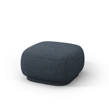 Taburet, Camden, Cosmopolitan Design, 65x65x39 cm, tesatura chenille, albastru imagine