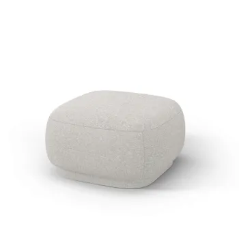 Taburet, Camden, Cosmopolitan Design, 65x65x39 cm, tesatura chenille, argintiu imagine