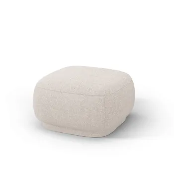 Taburet, Camden, Cosmopolitan Design, 65x65x39 cm, tesatura chenille, bej imagine