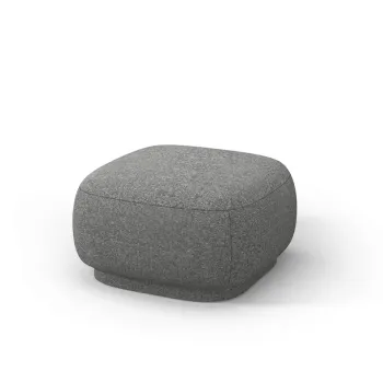 Taburet, Camden, Cosmopolitan Design, 65x65x39 cm, tesatura chenille, gri inchis imagine