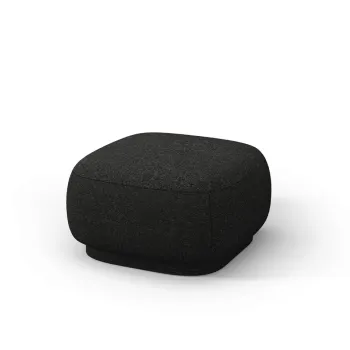 Taburet, Camden, Cosmopolitan Design, 65x65x39 cm, tesatura chenille, negru imagine