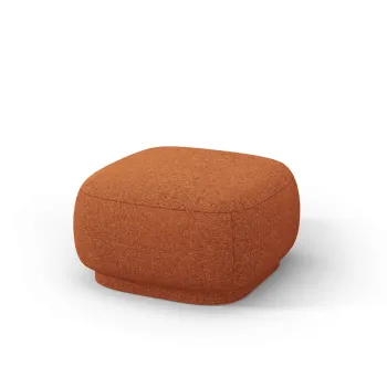 Taburet, Camden, Cosmopolitan Design, 65x65x39 cm, tesatura chenille, teracota imagine