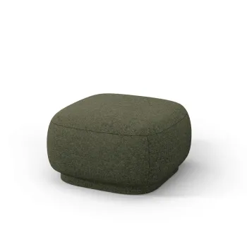 Taburet, Camden, Cosmopolitan Design, 65x65x39 cm, tesatura chenille, verde imagine