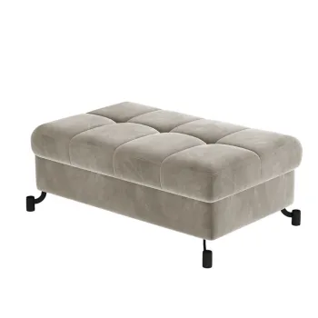 Taburet cu spatiu pentru depozitare ELTAP, LoreP-10, Lorelle, 100x70x45 cm, lemn/poliester, bej deschis imagine