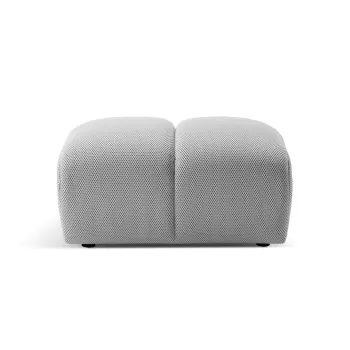 Taburet, Diana-191, Micadoni Home, 82x60x42 cm, tesatura 3D Sonic, argintiu imagine