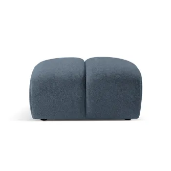 Taburet, Diana-192, Micadoni Home, 82x60x42 cm, catifea structurata, albastru jeans imagine