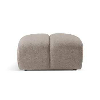 Taburet, Diana-192, Micadoni Home, 82x60x42 cm, catifea structurata, bej inchis imagine