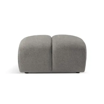 Taburet, Diana-192, Micadoni Home, 82x60x42 cm, catifea structurata, gri deschis imagine