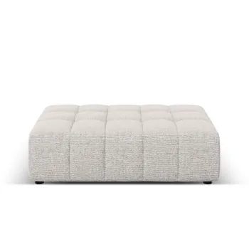 Taburet, Jennifer-140, Micadoni Home, 102x80x40 cm, tesatura chenille din poliester, gri deschis imagine