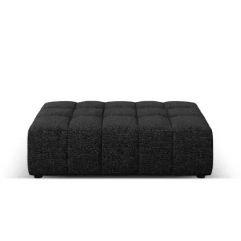 Taburet, Jennifer-140, Micadoni Home, 102x80x40 cm, tesatura chenille din poliester, negru imagine
