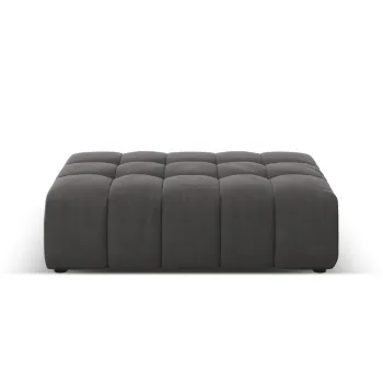 Taburet, Jennifer-51, Micadoni Home, 102x80x40 cm, catifea, gri imagine