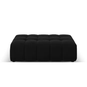 Taburet, Jennifer-51, Micadoni Home, 102x80x40 cm, catifea, negru imagine