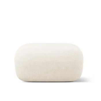 Taburet, Jenny-67, Micadoni Home, 90x88x40 cm, tesatura boucle, bej imagine